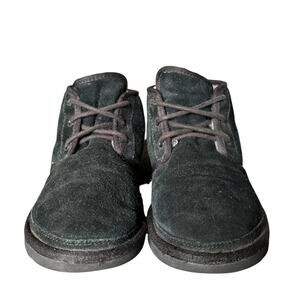 UGG Men’s Neumel Chukka Boots Black Suede Size 8 US Sheepskin Lined